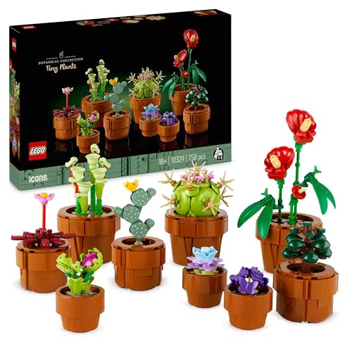 LEGO Botanical 10329 - Maceta Decorativa para el Hogar, Regalo Original