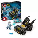 LEGO DC Batman y Batmóvil vs Mr. Freeze, set de juguete con minifiguras 76301