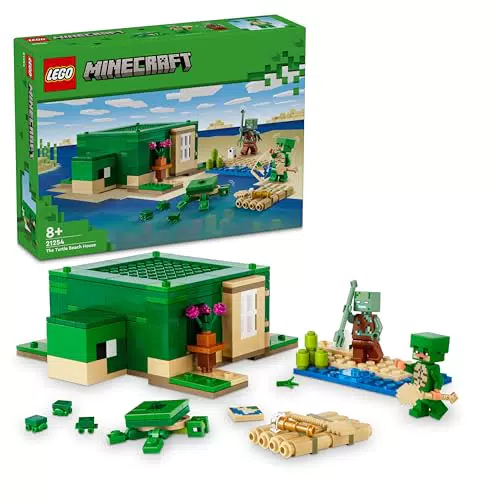 LEGO Minecraft Casa Tortuga de la Playa 21254 - Juguete para Niños y Niñas