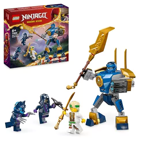 LEGO Ninjago Meca de Jay 71805 - Set de Aventura con Minifigura Ninja para Niños