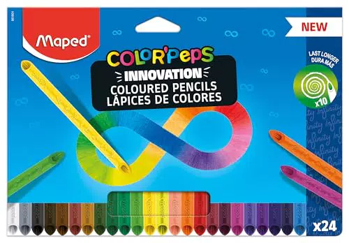 Maped Peps Infinity lápices de colores con diseño ergonómico triangular