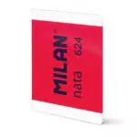 MILAN Libreta A4 encolada con papel blanco nata, modelo rosa