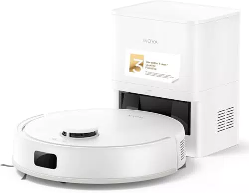 Dreame MOVA E20 - Robot Aspirador 2 en 1 con Navegación LDS y Potencia de Succión 5000 Pa