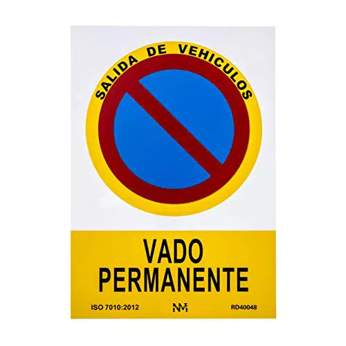 Normaluz NM RD40048 Señal de Vado Permanente de PVC para Exterior