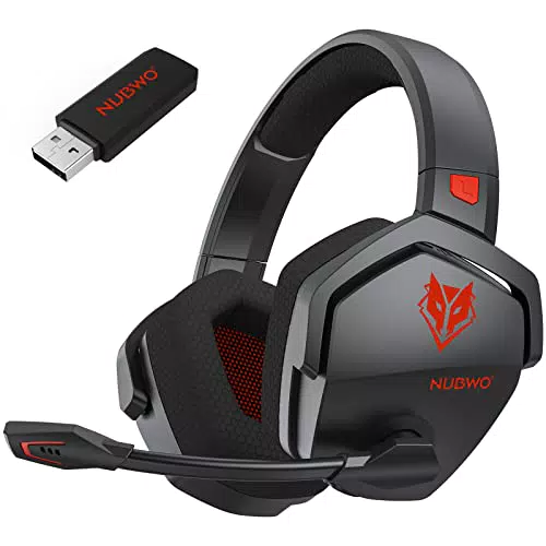 NUBWO G06 Auriculares Gaming Inalámbricos 7.1, Bluetooth y USB para PC y PS5