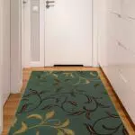 Ottomanson Ottohome alfombra con base de goma y diseño de hojas contemporáneo