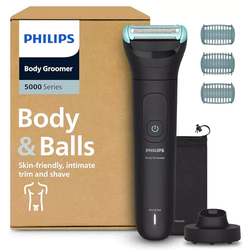 Philips BG5485/30 Afeitadora Corporal para Hombre con Sistema Triple Protect y Ducha