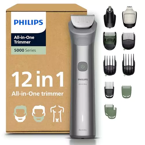 Philips Recortadora Serie 5000 MG5952/30 para barba, cabello y cuerpo hombre