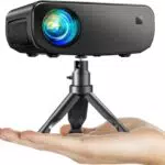 ELEPHAS Mini proyector WiFi 1080P HD portátil compatible con iOS, Android y HDMI