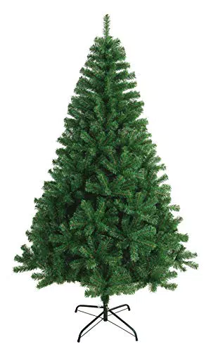 Solagua Árbol de Navidad Verde Artificial Abeto Extra Relleno de Hoja Espumillón 150-300cm Arboles C/Soporte Metálico