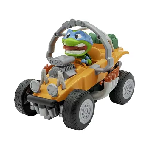 Teenage Mutant Ninja Turtles coche teledirigido Leonardo Roll Over clásico para niños