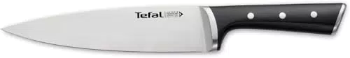 Tefal Ice Force Cuchillo Chef de Acero Inoxidable Alemán, Corte Preciso y Duradero