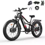 Tifgalop bicicleta eléctrica todoterreno 26 con motor dual y batería 52V 21Ah