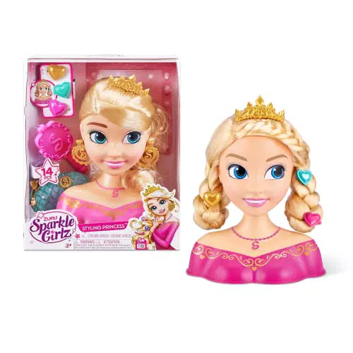ZURU Sparkle Girlz Styling Head - Cabeza para peinar y jugar