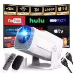 Proyector portátil 4K 2025 con WiFi 6, BT5.2, Dual Control y rotación 180°