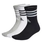 adidas calcetines deportivos para niños 3-Stripes Cushioned Crew Socks
