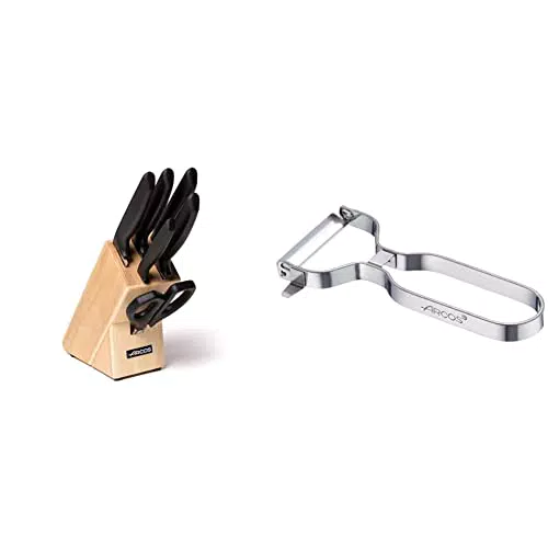 Arcos Serie Niza Juego de Cuchillos y Pelador Profesional en Acero Inoxidable