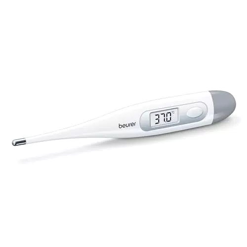 Beurer FT 17 termómetro digital con punta flexible para medición oral, rectal y axilar