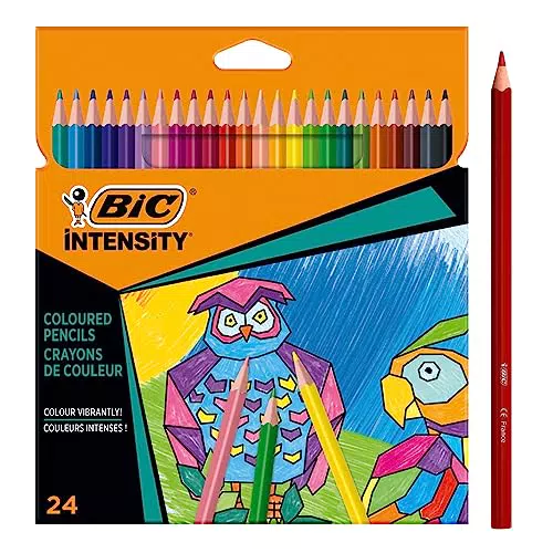 BIC Lápices de colores Intensity triangulares con mina irrompible