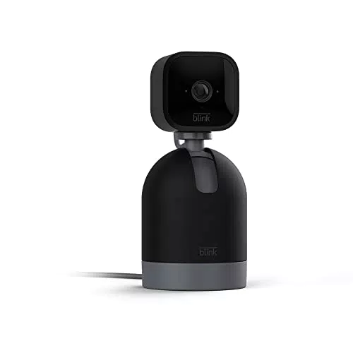 Blink Mini Pan-Tilt cámara de seguridad inteligente interior con audio y detección movimiento