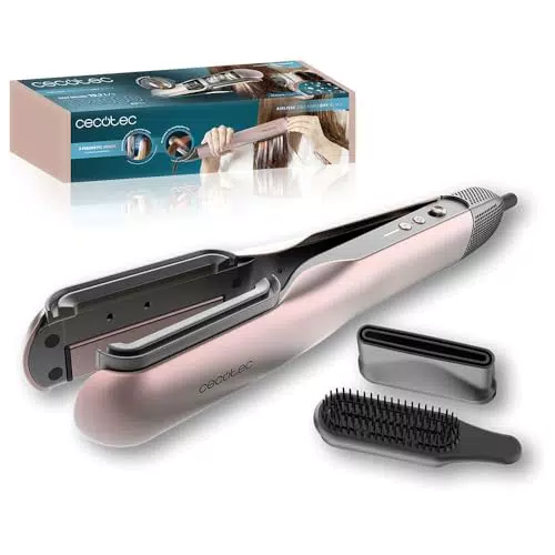 Cecotec Air Lisse Plancha de Pelo con Tecnología Iónica, Keratina y Aceite de Argán