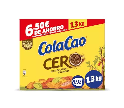 ColaCao Cero Cacao Soluble sin Azúcares Añadidos