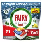 Fairy Platinum Plus Cápsulas Lavavajillas Todo en Uno con máxima limpieza