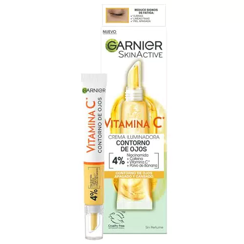 Garnier Crema Antiojeras con Vitamina C, Niacinamida y Cafeína