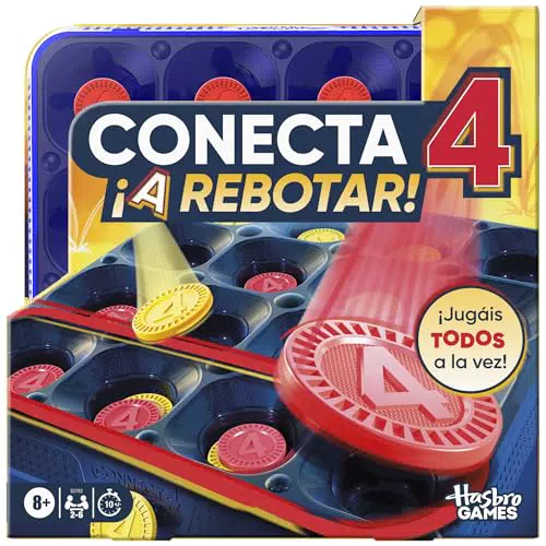 Hasbro Gaming Conecta 4 A Rebotar - Juego de Mesa en Español