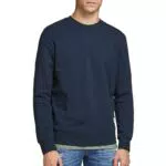 Jack and Jones Hombre Sudadera Cuello Redondo Manga Larga Negro M