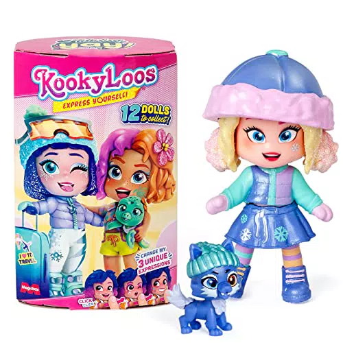 KOOKYLOOS Holiday Yay Muñeca sorpresa coleccionable con accesorios de moda