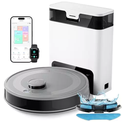 LEFANT Robot Aspirador y Fregasuelos M2 Pro, 6000Pa