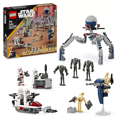 LEGO Star Wars 75372 Pack de Combate Soldado Clon y Droide, Juguete para Niños
