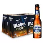 Mahou 0,0 Tostada - Cerveza Sin Alcohol Dorada, Sabor Suave y Refrescante