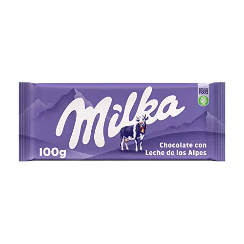 Milka Chocolate con Leche de los Alpes y Relleno Cremoso