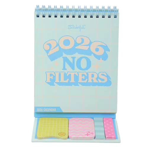 Mr Wonderful Calendario de sobremesa 2026 No Filters – Agenda original y divertida