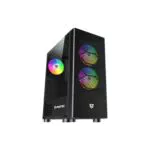 Nfortec Caelum Caja ATX para PC Gaming con RGB, Cristal Templado y USB-C