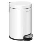 SONGMICS Cubo de basura de baño con tapa de cierre suave modelo LTB013WZ01