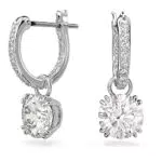 Swarovski Pendientes Constella con baño de rodio