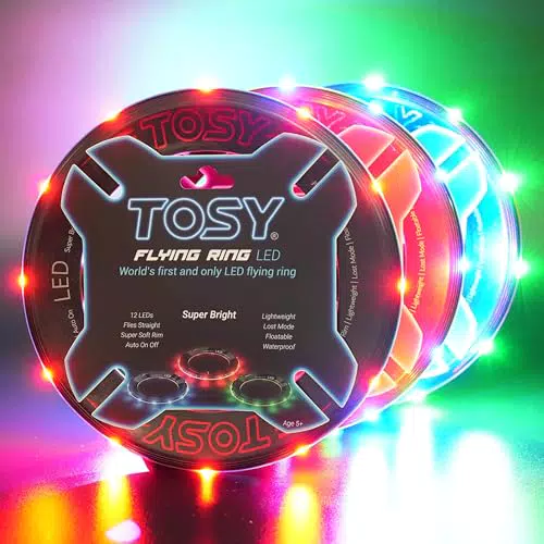 TOSY Flying Ring impermeable para niños, juguete seguro para piscina y playa