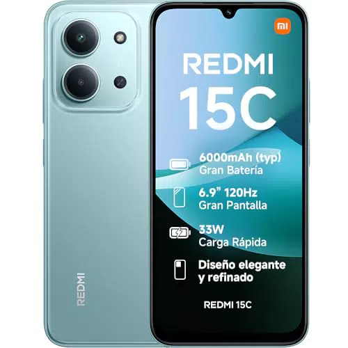 XIAOMI Redmi 15C - Smartphone con Cámara Dual de 50 MP y Pantalla 6,9" 120 Hz