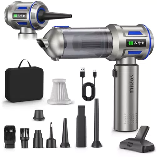 Yomile Aspirador de Mano Sin Cable 4 en 1 para Coche, Oficina y Cocina