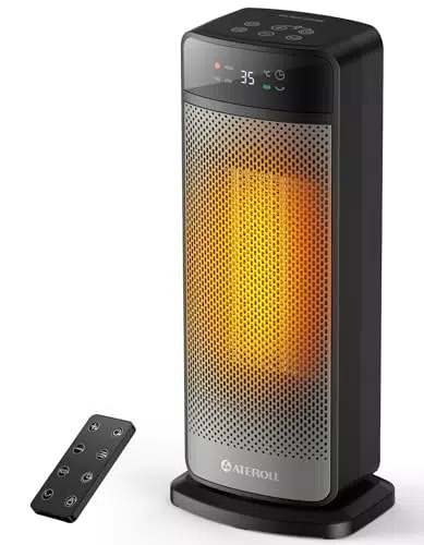 Ateroll Calefactor Cerámico Bajo Consumo 2000W con Temporizador y Modo ECO