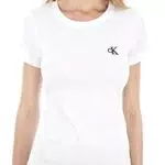 Calvin Klein Camiseta de mujer manga corta CK Embroidery cuello redondo