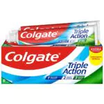 Colgate Pasta de Dientes Triple Acción con Flúor - Anticaries y Aliento Fresco