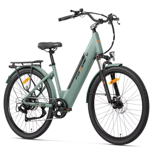 Foride bicicleta eléctrica de 27,5" con motor 250W, 7 velocidades y batería extraíble