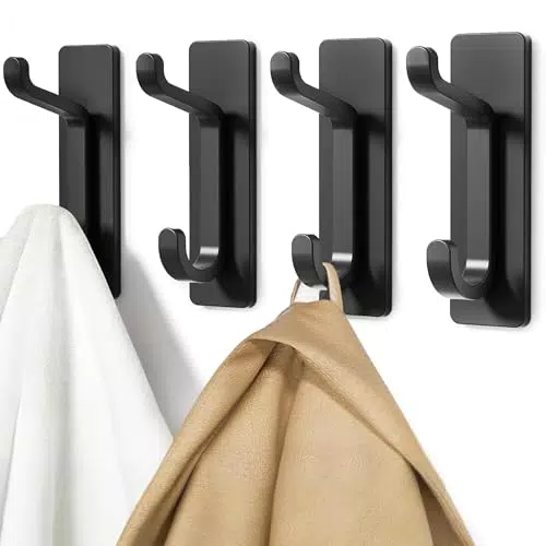 Gancho Adhesivo de Pared para Toallas y Abrigos, Soporte Impermeable Inoxidable