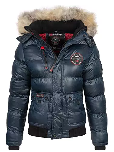 Geographical Norway Bugs Lady - Chaqueta de Mujer para Esquí con Capucha Sintética