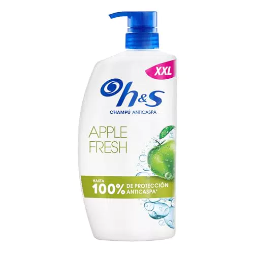 H&S Champú Anticaspa Apple Fresh con Dispensador, Uso Diario, Protección Eficaz