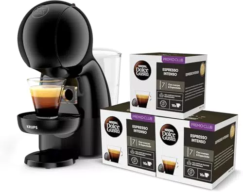 Krups Nescafé Dolce Gusto Piccolo XS KP1A3BCAS - Cafetera de cápsulas de 15 bares